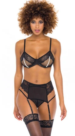 What A Pearl Wants Bra Set -Forplay Shop OL 40 11569 BK FRONT BA 2021NOV43332