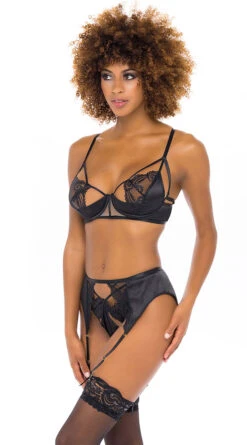 Frame Of Mind Bra Set -Forplay Shop OL 41 11608 BK ALT BA 2021NOV43332