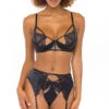Frame Of Mind Bra Set -Forplay Shop OL 41 11608 BK FRONT BA 2021NOV43332