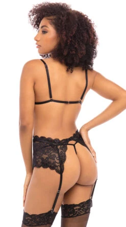 Split Decision Lace Bra Set -Forplay Shop OL 41 70029 BK BACK BA 2020NOV25636