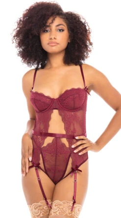 Split Second Lace Teddy -Forplay Shop OL 51 11453 ZFD FRONT BA 2020NOV25636