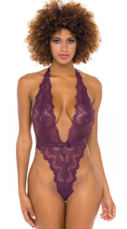 Alessa Plunge Lace Teddy -Forplay Shop OL 52 11153 ITP FRONT BA 2021NOV43332