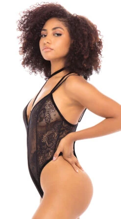 Tracing Lace And Velvet Teddy -Forplay Shop OL 52 11469 BK ALT BA 2020NOV25636