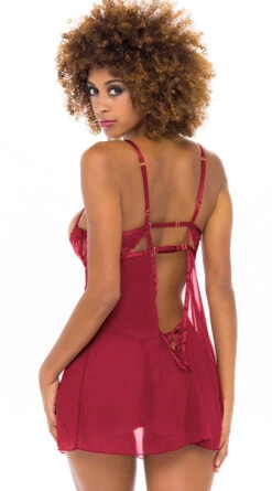 Nothing To Lose Babydoll Set -Forplay Shop OL 72 11565 RBB BACK BA 2021NOV43332