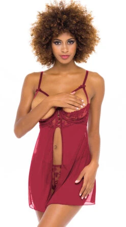 Nothing To Lose Babydoll Set -Forplay Shop OL 72 11565 RBB FRONT BA 2021NOV43332