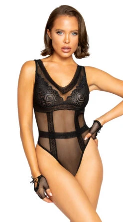 Roma Hot Mesh Lace Teddy