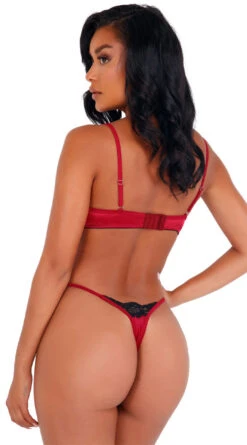 Roma Carolina Dream Satin Bra Set -Forplay Shop RM LI394 Red Back 2020NOV26348