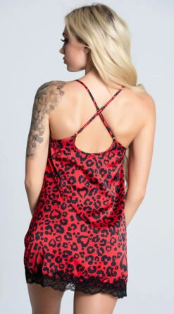 Roma Longing For Leopard Satin Chemise -Forplay Shop RM LI434 6 PS12102020