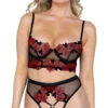 Roma Rosa Bella High Waisted Bra Set -Forplay Shop RM LI542 2023JAN54288