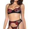 Roma Rosa Bella Bra And Garter Set