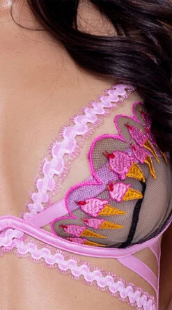 Roma Strawberry Sherbet Bra Set -Forplay Shop RM LI599 Detail APR2023