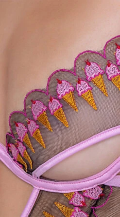 Roma Strawberry Sherbet Teddy 8 Roma Strawberry Sherbet Teddy -Forplay Shop RM LI600 Detail 2 APR2023