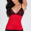 Rene Rofe Hollywood Chemise Set -Forplay Shop RR 512037 RED 11 PS01092019