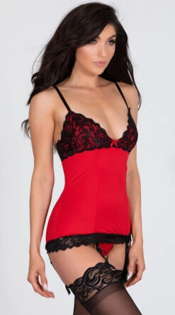 Rene Rofe Hollywood Chemise Set -Forplay Shop RR 512037 RED 17 PS01092019