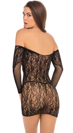 Rene Rofe Demure Long Sleeve Chemise 9 Rene Rofe Demure Long Sleeve Chemise -Forplay Shop RR 7087 BLK 6183 2023APRIL