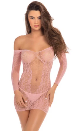 Rene Rofe Demure Long Sleeve Chemise 8 Rene Rofe Demure Long Sleeve Chemise -Forplay Shop RR 7087 ROS 6782 2023APRIL