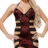 Strappy Side Halter Chemise -Forplay Shop SA J1057 CAT2014