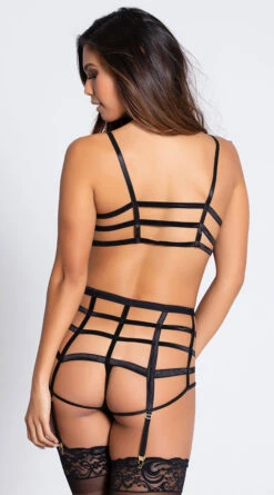 Midnight Fantasies Cage Bra Set 16 Midnight Fantasies Cage Bra Set -Forplay Shop ST 10740P BLACK 11 PS02132019 Edit