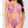 Pretty In Pink Longline Bra Set -Forplay Shop ST 11065 MAUVE F 2020APR19375