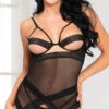 Sheer Intuition Merrywidow Set 1 Sheer Intuition Merrywidow Set -Forplay Shop ST 11118P BLK F 2020MISSING