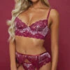 Camila Lace Bra Set -Forplay Shop ST 11328 WINE EDITORIAL2 V2 2022JAN42771