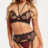 Divine Courtesan Bra And Garter Set 2 Divine Courtesan Bra And Garter Set -Forplay Shop ST 11458 BLACKWINE F 2023MAY