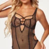 Fishnet Fantasies Cut-Out Teddy 1 Fishnet Fantasies Cut-Out Teddy -Forplay Shop ST 11495 BLACK F 2023MAY