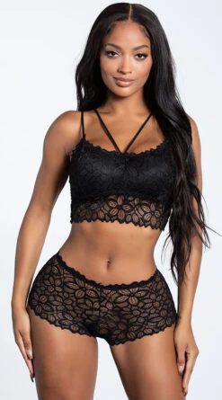 Yandy Fell Into Lace Bralette Set -Forplay Shop YAL 865 BLK 1 YANDY PS06232021