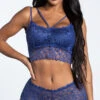 Yandy Fell Into Lace Bralette Set -Forplay Shop YAL 865 NAVY 2 YANDY PS06232021