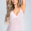 Yandy Red Carpet Ready Pink Chemise Set