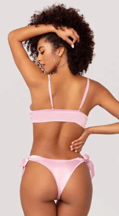 Yandy Gift Of Satin Bra Set -Forplay Shop YDR YNDY 0011 BRA PANTY SET PINK 45