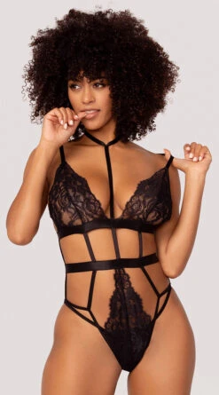 Yandy Hidden Desires Teddy Set -Forplay Shop YDR YNDY 0022 TEDDY SET BLACK 37