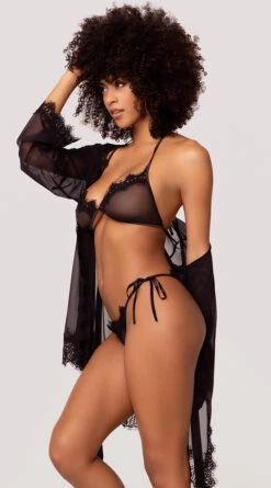 Yandy Simply Sexy Robe And Bra Set 16 Yandy Simply Sexy Robe And Bra Set -Forplay Shop YDR YNDY 003 BRA PANTY ROBE SET BLACK 46
