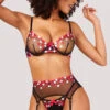Yandy Love On You Garter Set 1 Yandy Love On You Garter Set -Forplay Shop YO 41 11658 GARTER SET BLACK RED HEARTS 4215