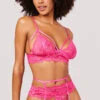 Yandy Pink About It Bra Set -Forplay Shop YO 41 11843 BRA SET PINK 2845