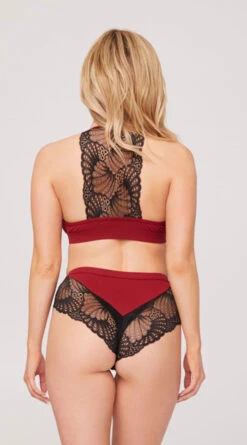 Yandy Cute And Cozy Lounge Bra Set -Forplay Shop YO LN 11580 RHUBARB 0771 Yandy PS05032022