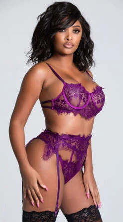 Yandy Everlasting Eyelash Lace Bra Set 7 Yandy Everlasting Eyelash Lace Bra Set -Forplay Shop YR E7220 PURP 4 YANDY PS01192021 PRODS